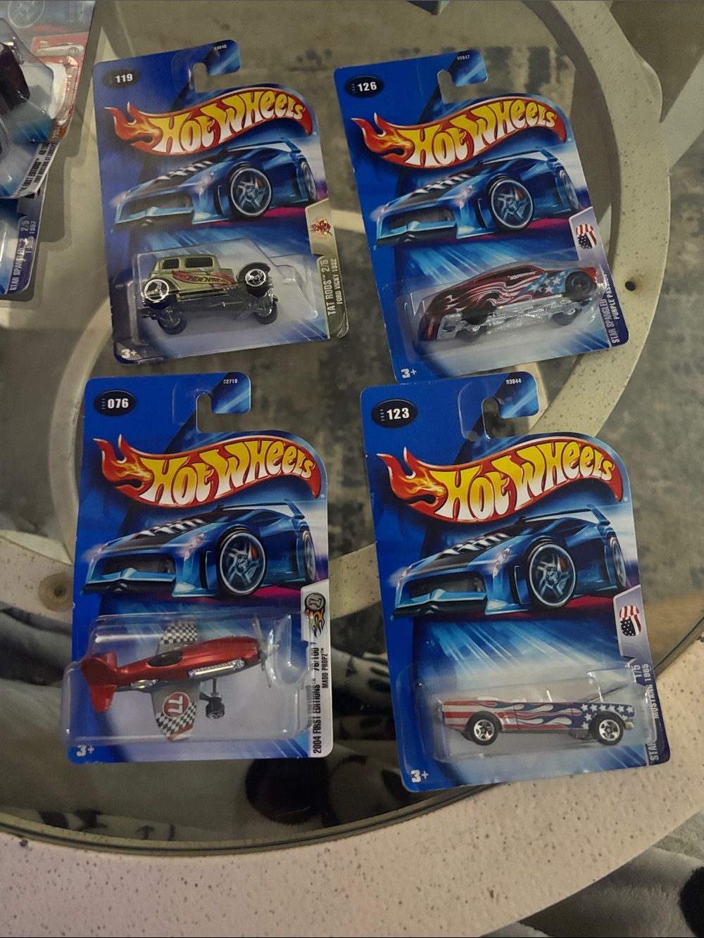 Kids Toy Car Pack Hot Wheels Assorted Red, Blue, Silver, Black Cars